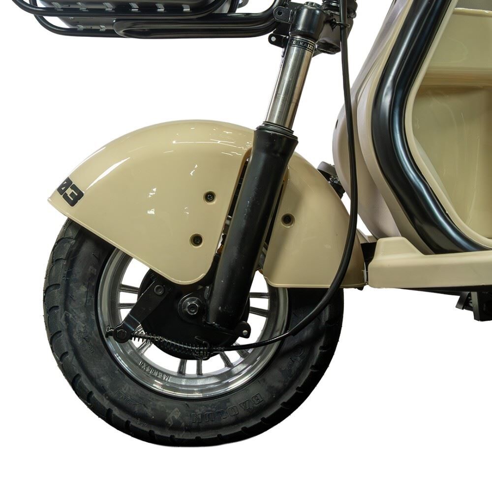 Triciclo Elétrico Wehawk Mult 3 Wx-T03 800W 48V 20Ah - Cappuccino
