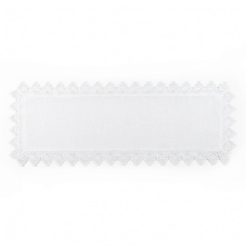 Trilho de Mesa 40Cm X 1,30M Renda Guipir Havan Casa - Paris