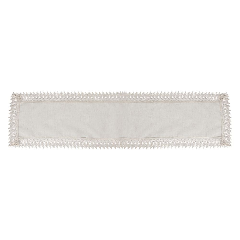 Trilho de Mesa 40 X 170 cm Renda Guipir Havan Casa - Veneza Naturale