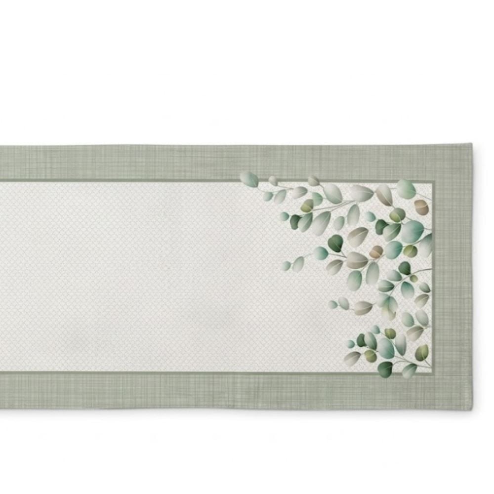 Trilho de Mesa 45 X 1,20 m Clean Renova Döhler - Folhas Verdes