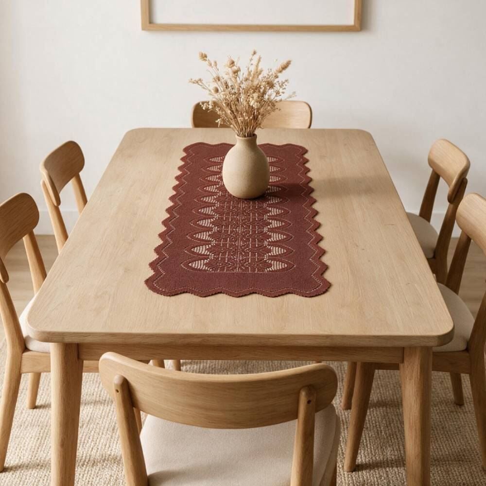 Trilho de Mesa 50Cm X 1,25M Arabesco Havan Casa - Rose