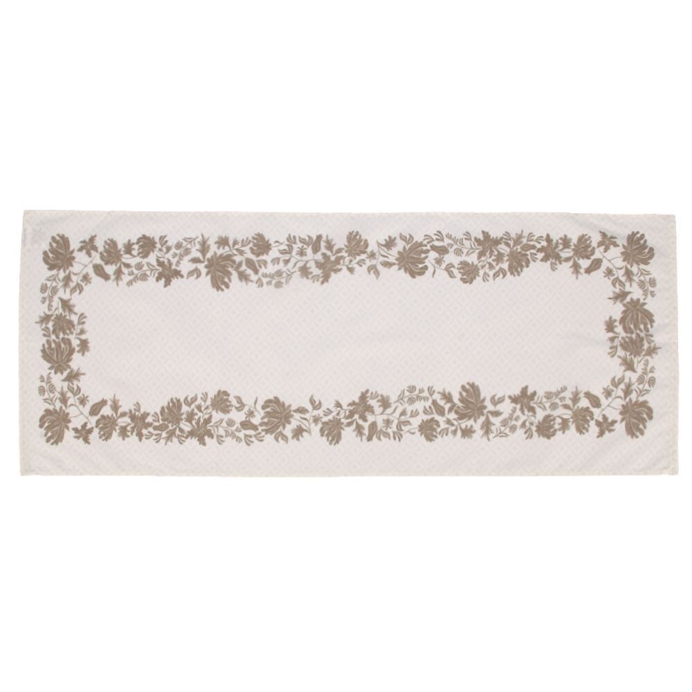 Trilho de Mesa Athenas 45Cm X 1,20M Dohler - Floral Marrom