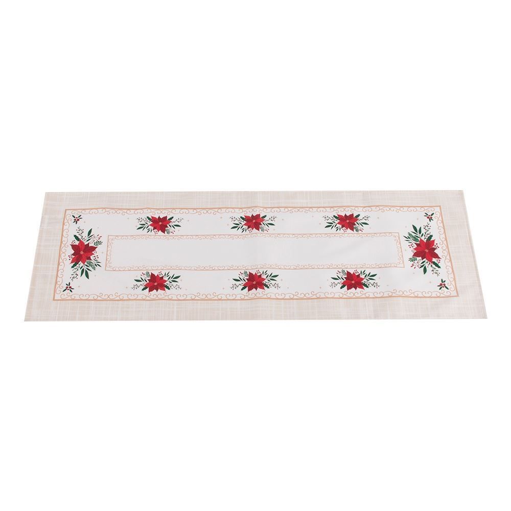 Trilho de Mesa Natalino 35X100 cm Athenas Döhler - Flor De Natal