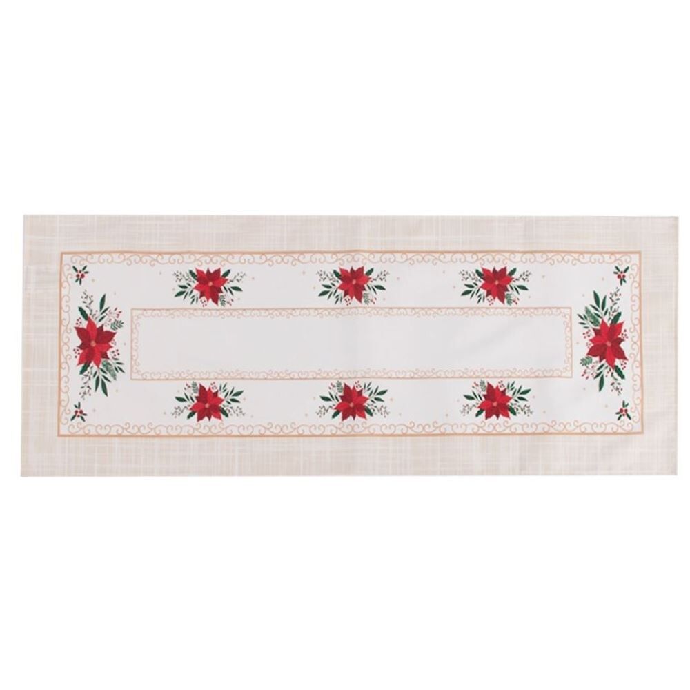 Trilho de Mesa Natal Athenas 35X1,00M Döhler - Flor De Natal