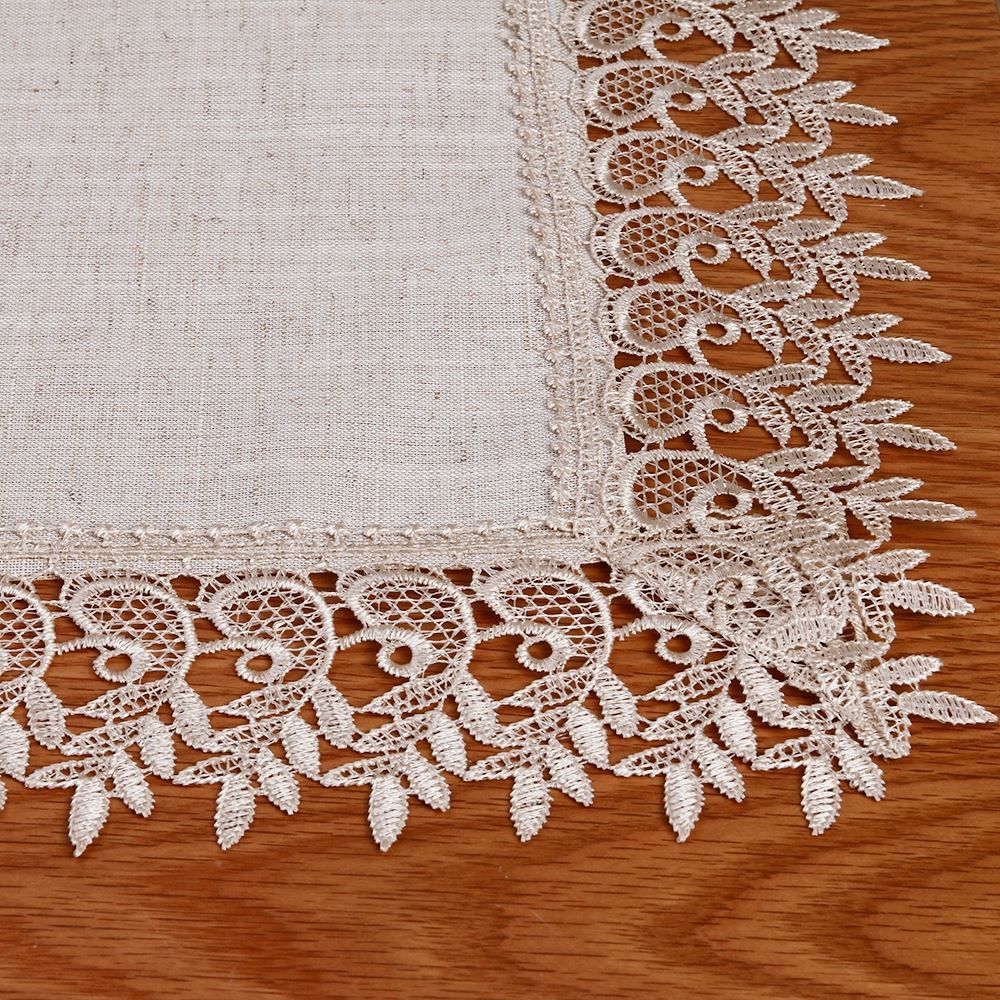 Trilho de Mesa 40Cm X 2,10M Renda Guipir Havan Casa - Veneza Naturale