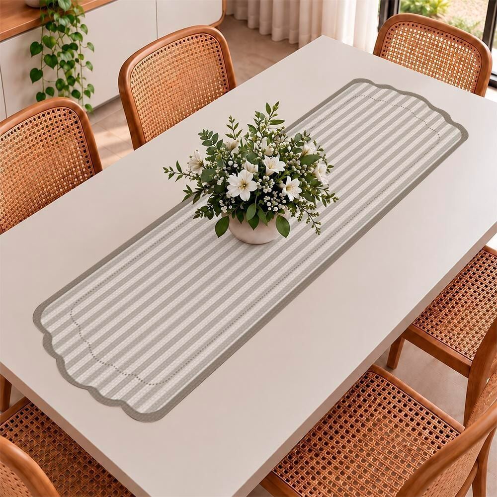 Trilho de Mesa Viena 40X1,20M Havan Casa - Bege Listras