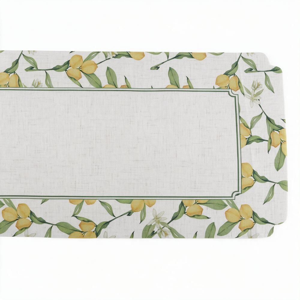 Trilho de Mesa Viena 40X120 cm Havan Casa - Limão Siciliano