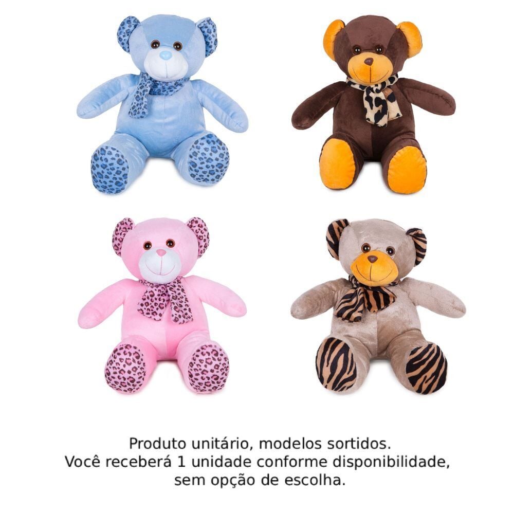 Pelúcia Infantil Urso Baby Bichinhos Carinho - Sortido