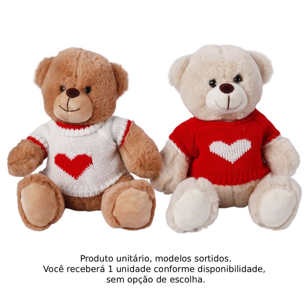 Urso de Pelúcia Romântico Havan Toys - Sortido
