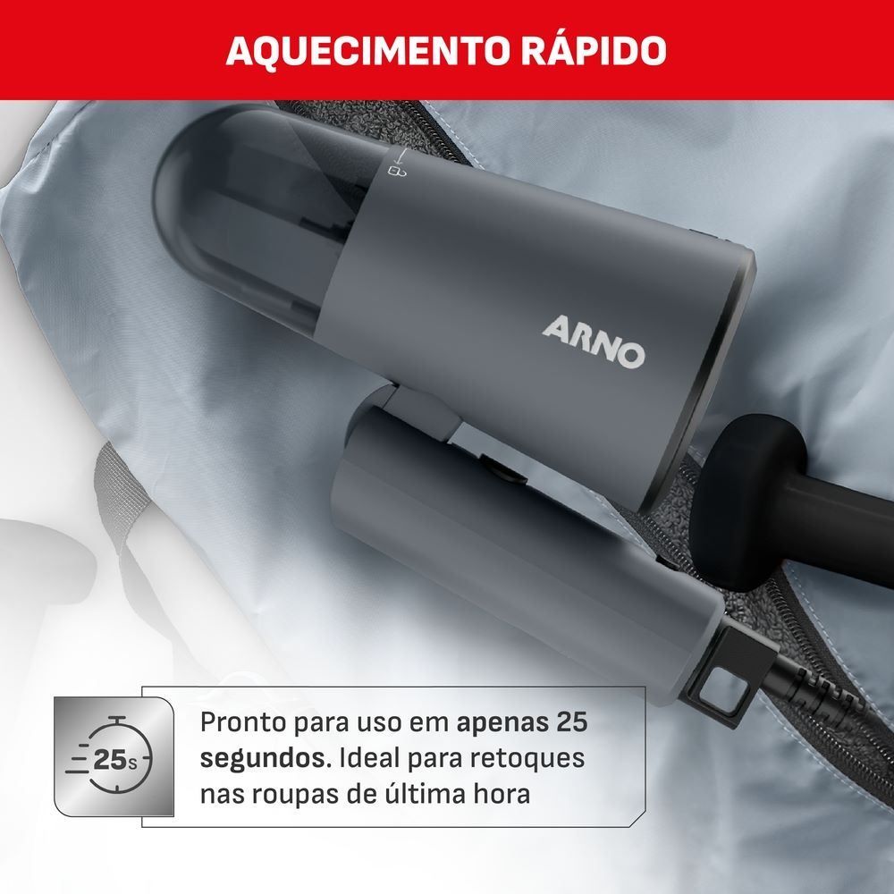 Vaporizador Arno Steam Travel Bivolt, Dobrável e Portátil Hs12