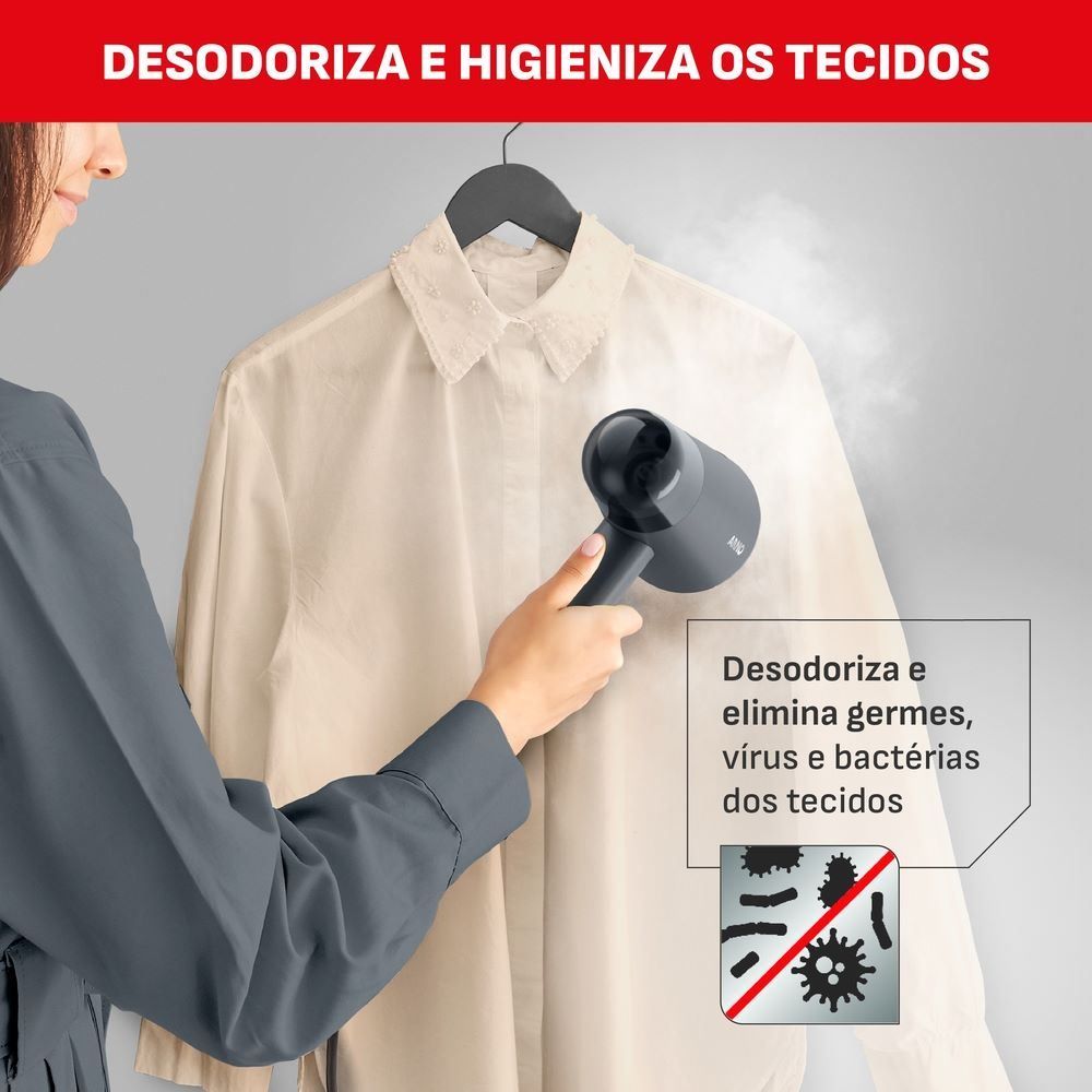 Vaporizador Arno Steam Travel Bivolt, Dobrável e Portátil Hs12