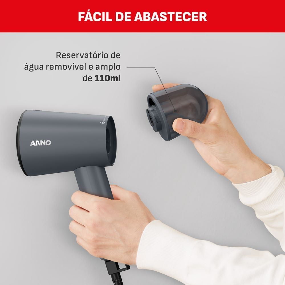 Vaporizador Arno Steam Travel Bivolt, Dobrável e Portátil Hs12