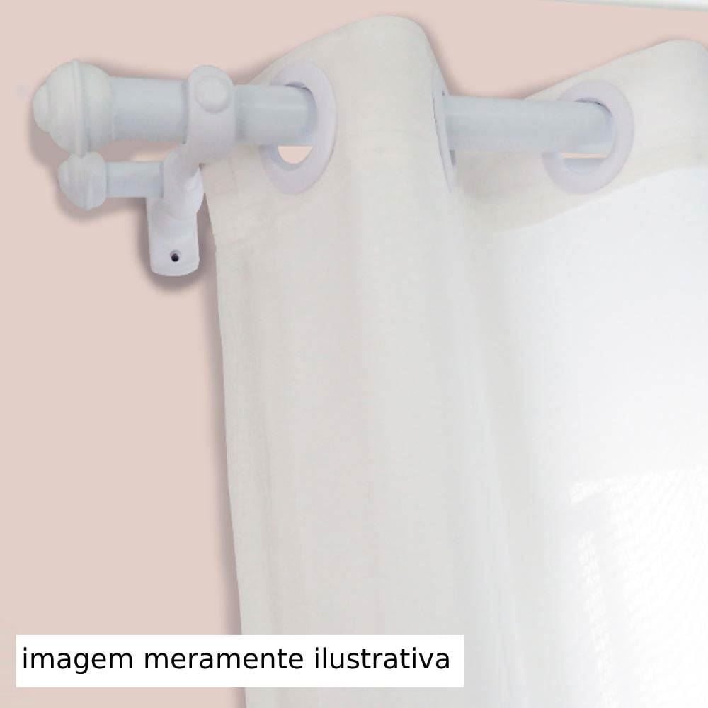 Varão De Cortina Médio Duplo 2 M Fosco Havan - Branco Fosco