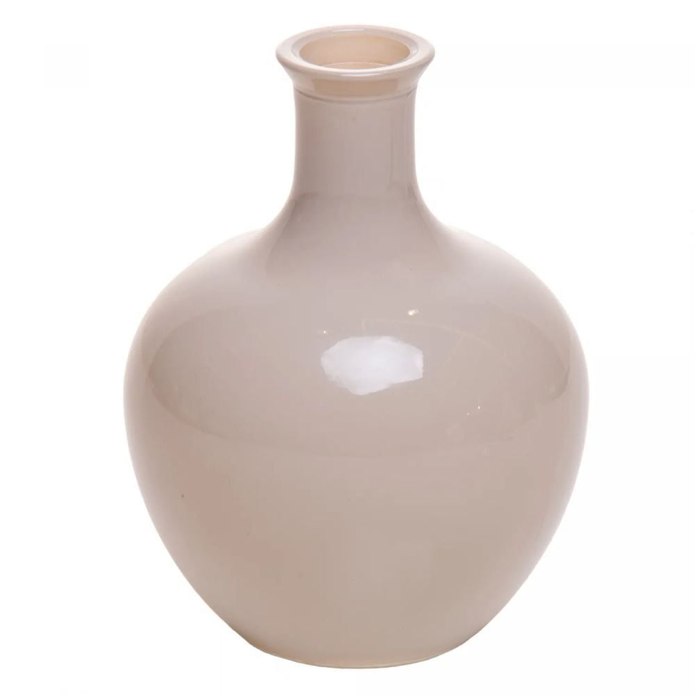 Vaso de Vidro Dália 11Cm Lyor - BEGE