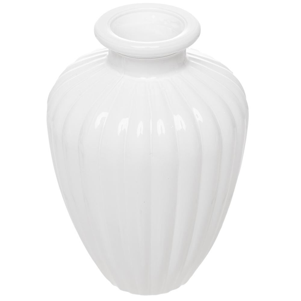 Vaso Esférico Leitoso Wolff - BRANCO
