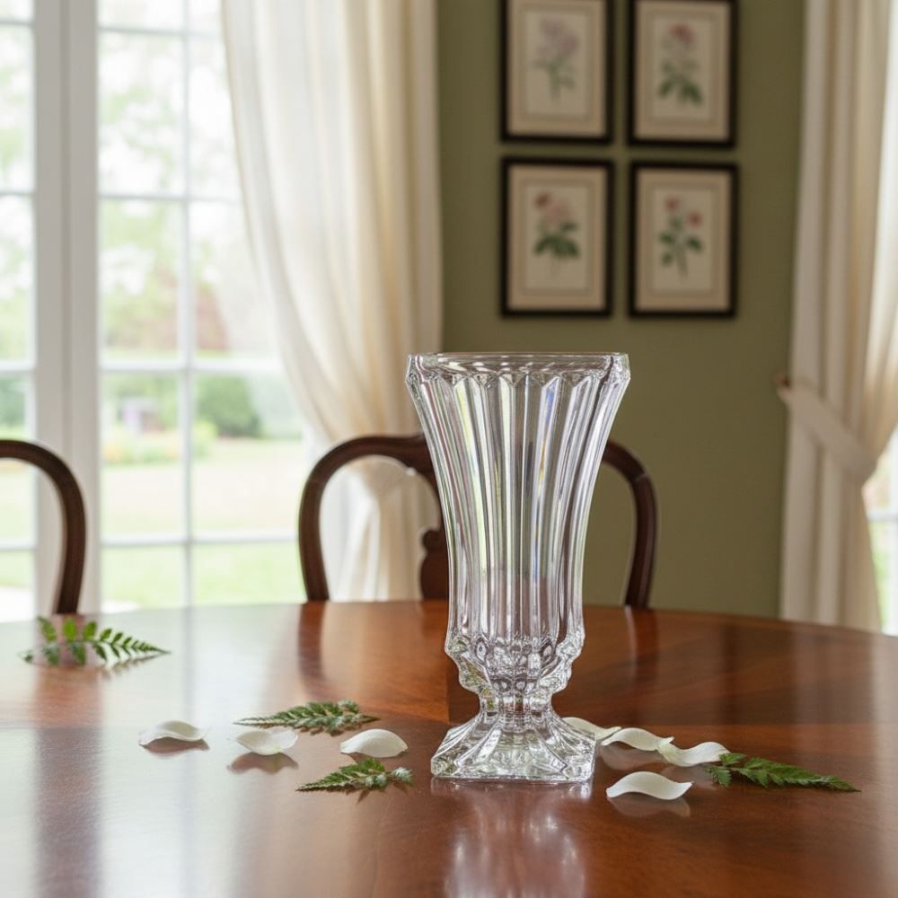 Vaso Floreiro Triaré com Pé L'hermitage 24Cm