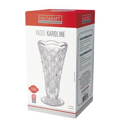 Vaso Karoline 12Cm Vidro Hauskraft - KAROLINE