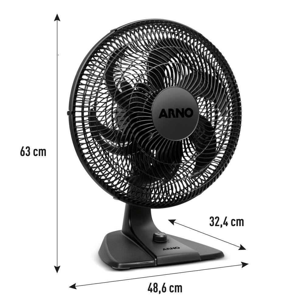 Ventilador De Mesa Arno Essential 6 Pás 140W VE2E