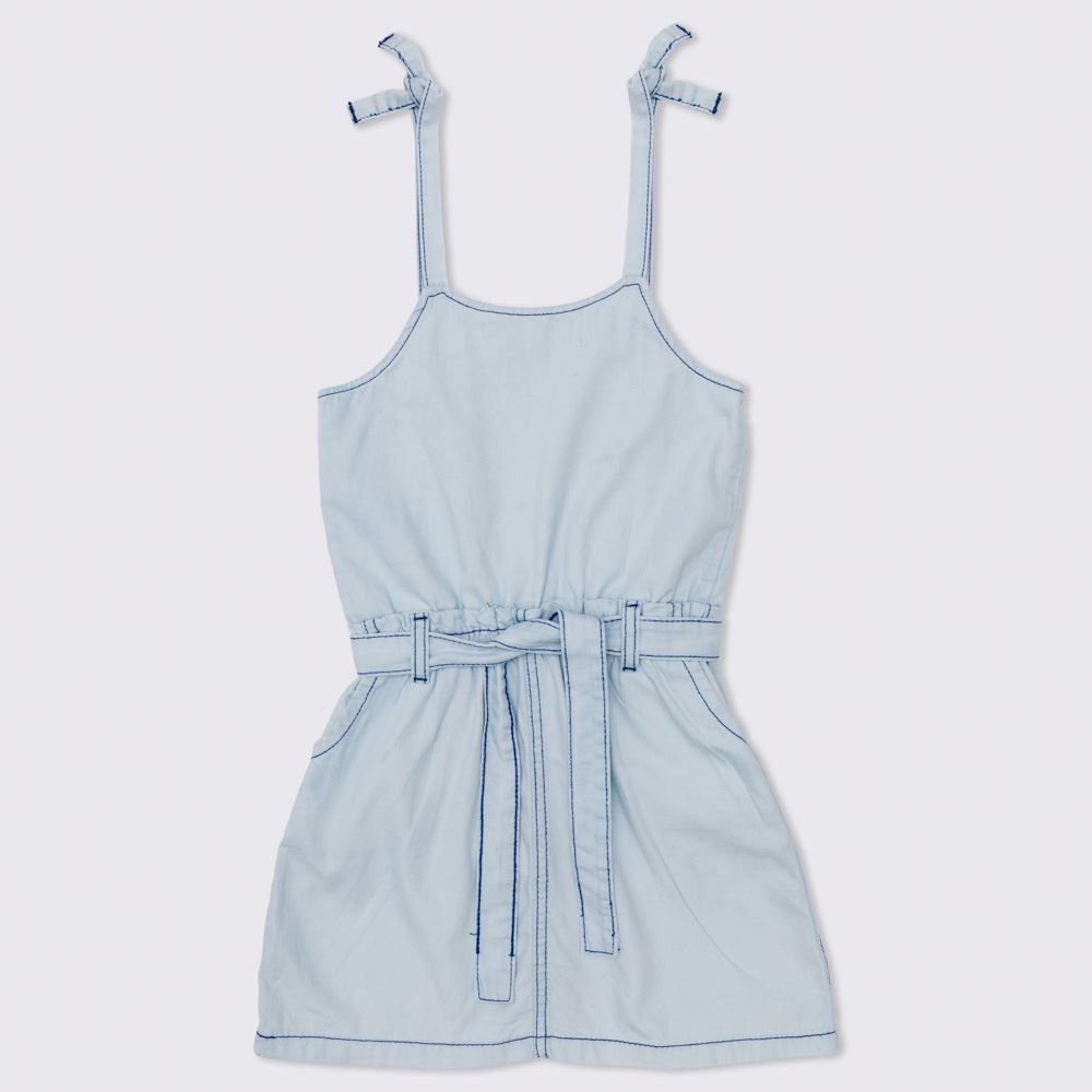 Vestido 4 a 10 anos Jeans Claro Marmelada