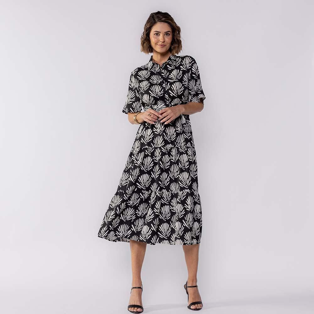 Vestido Feminino Midi De Botões Patricia Foster