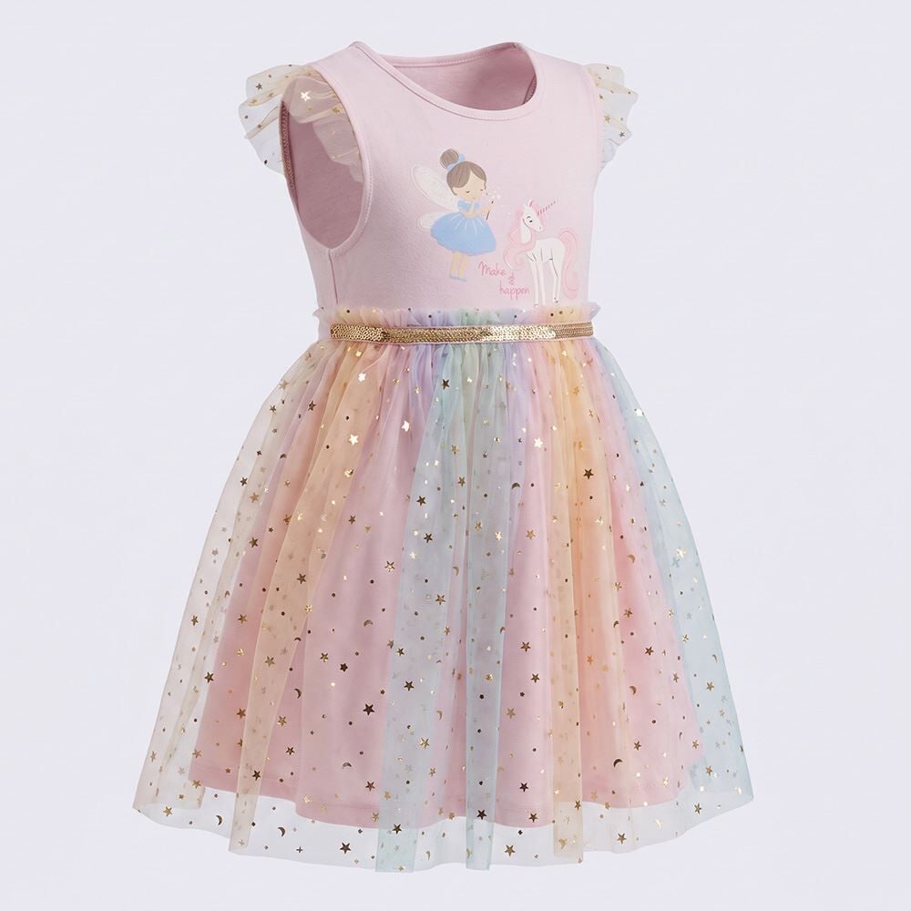 Vestido Infantil Menina 1 a 3 Anos Em Tule Yoyo Kids