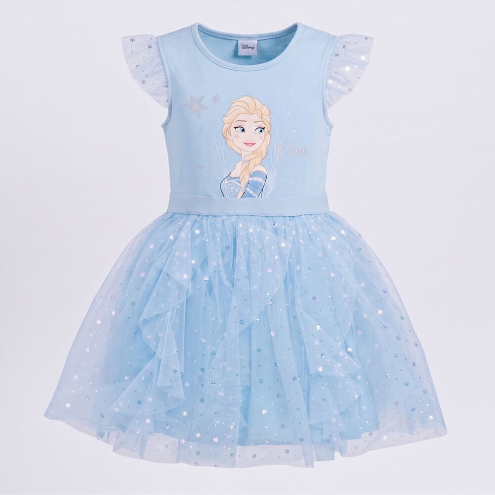Vestido Infantil Menina 4 a 10 Anos Em Tule Disney