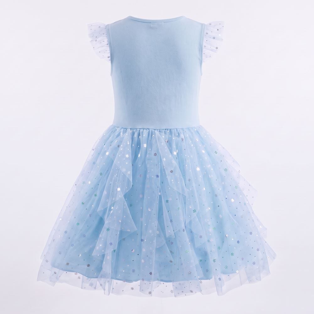 Vestido Infantil Menina 4 a 10 Anos Em Tule Disney