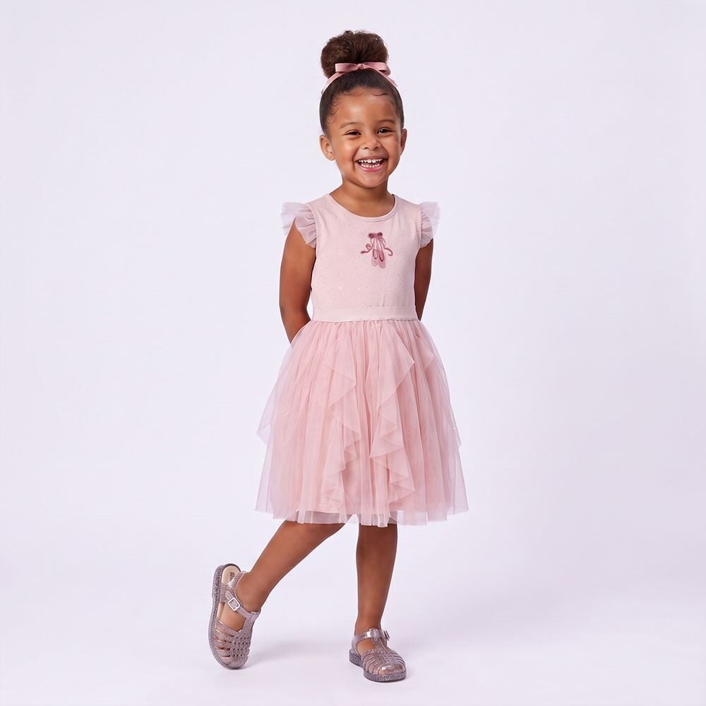 Vestido Infantil Menina Bailarina 4 a 10 Anos Marmelada