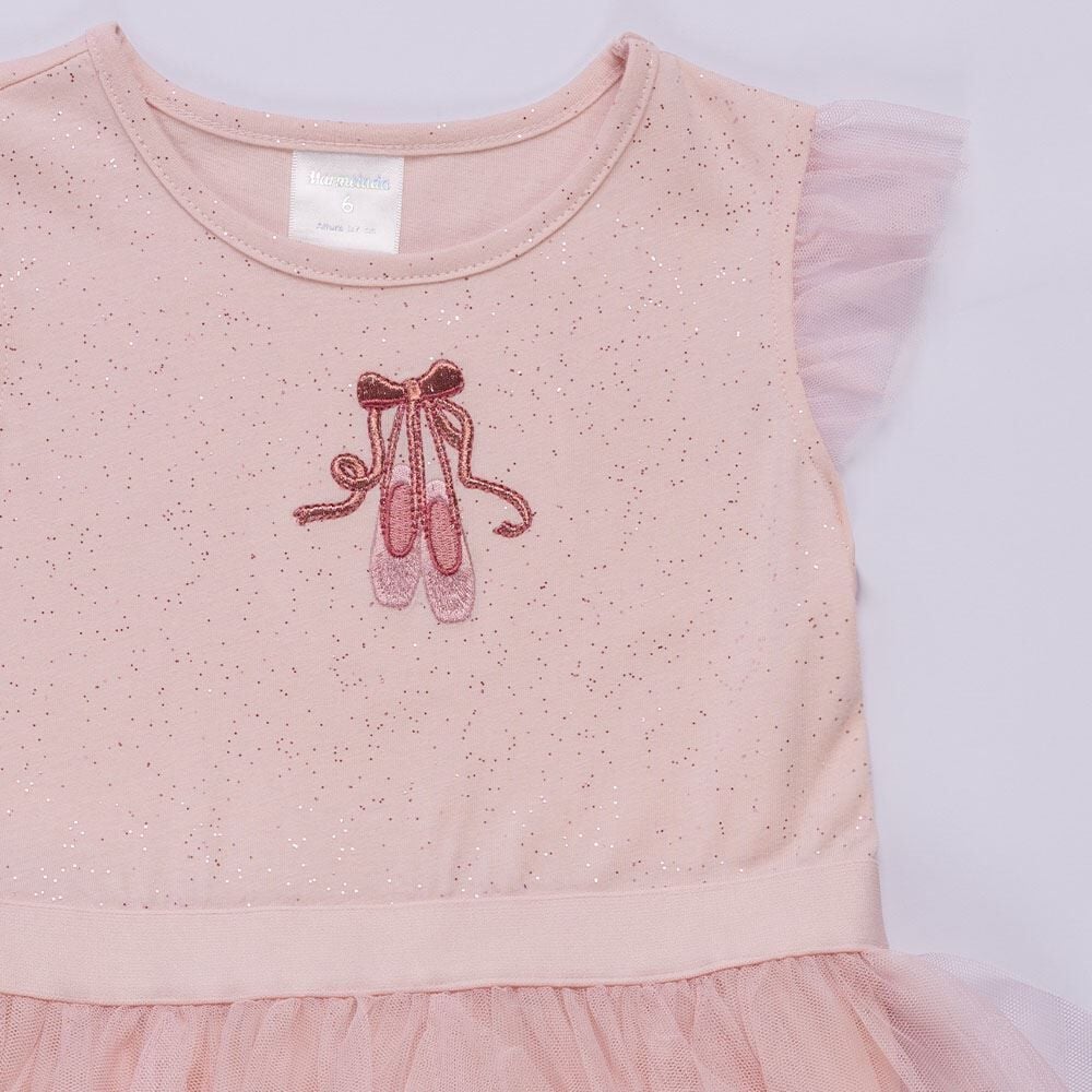 Vestido Infantil Menina Bailarina 4 a 10 Anos Marmelada