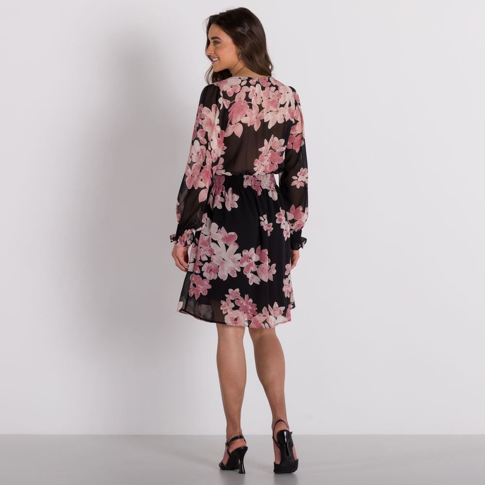 Vestido Lastex Floral Patricia Foster