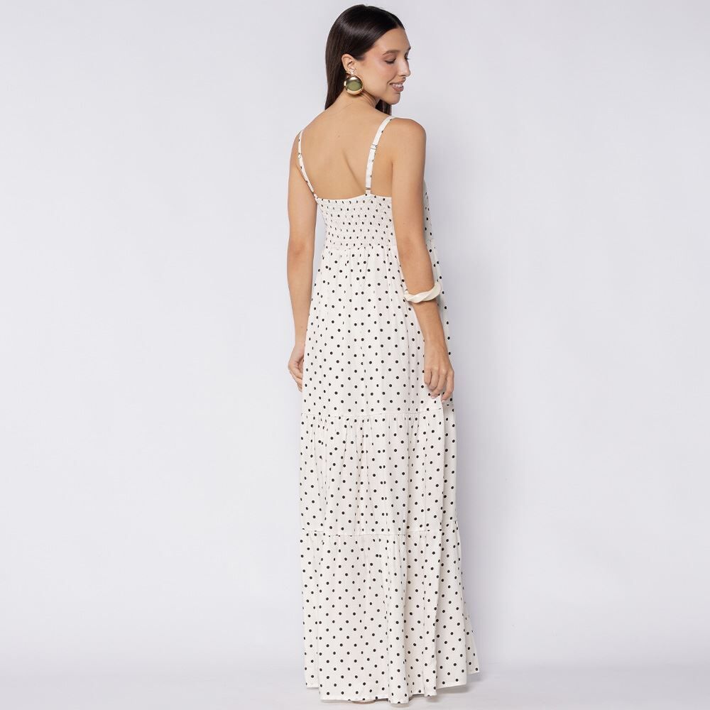 Vestido Longo Em Viscose Patricia Foster