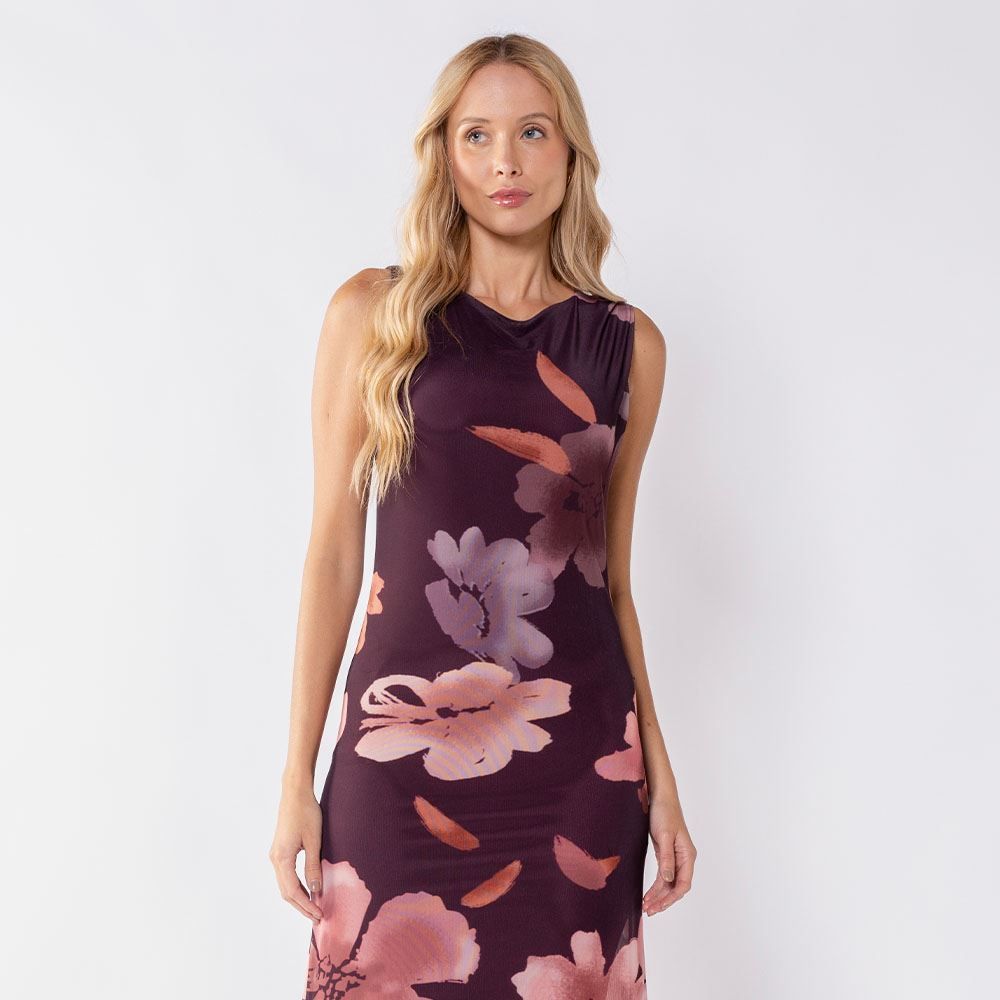 Vestido Longo Feminino Em Tule Boby Blues