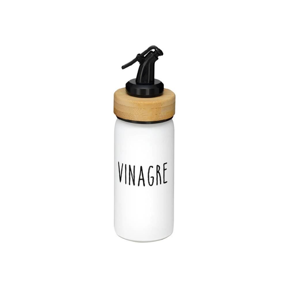Vinagreiro De Vidro Com Tampa De Bambu Doha 220Ml - Hauskraft