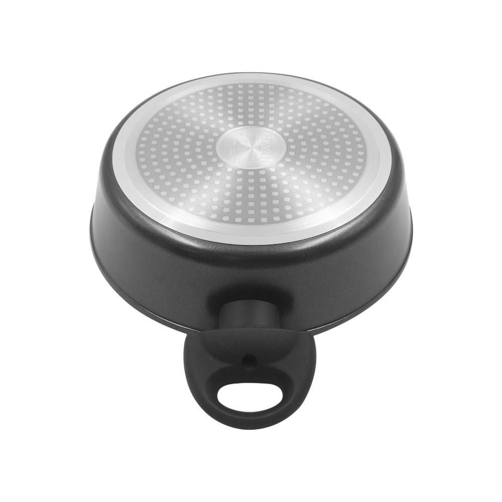 Wok Com Tampa De Vidro Malibu Casa 2,3 Litros - Preto