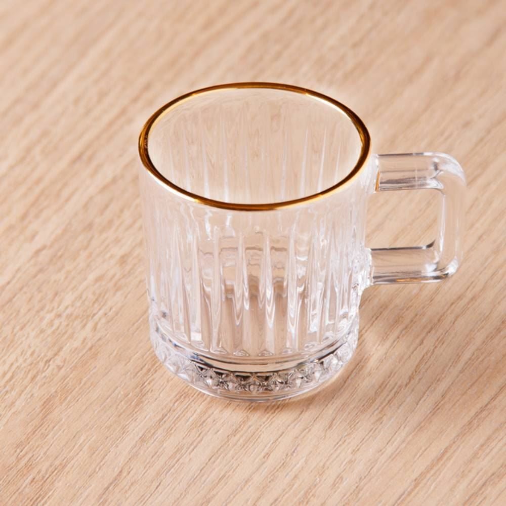 Xícara de Café Deli Diamond com Filete Dourado 90Ml Lyor