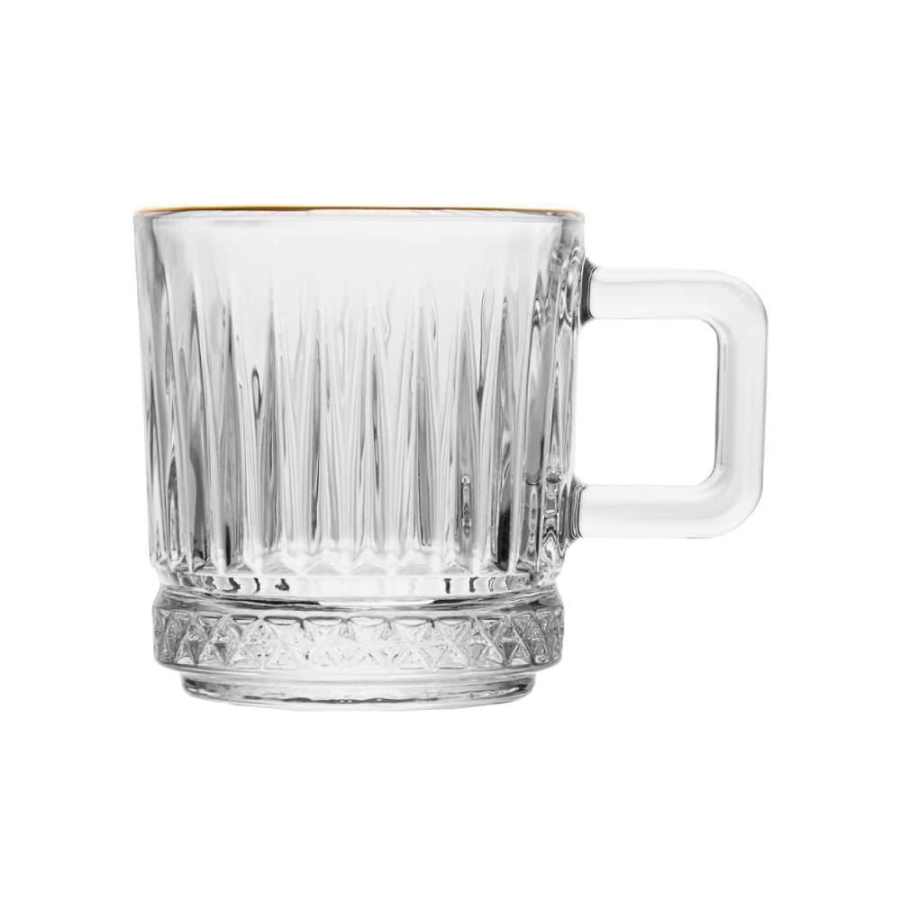 Xícara de Café Deli Diamond com Filete Dourado 90Ml Lyor