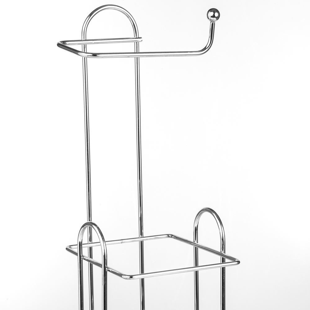  Suporte Papel Higiênico C/ Dispenser Niquelart - Cromado