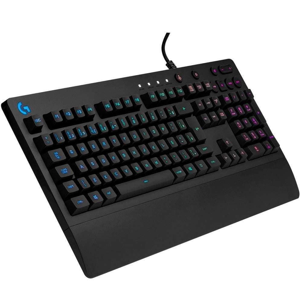 Teclado Gamer Logitech Abnt2 Iluminação Rgb G213 - Preto