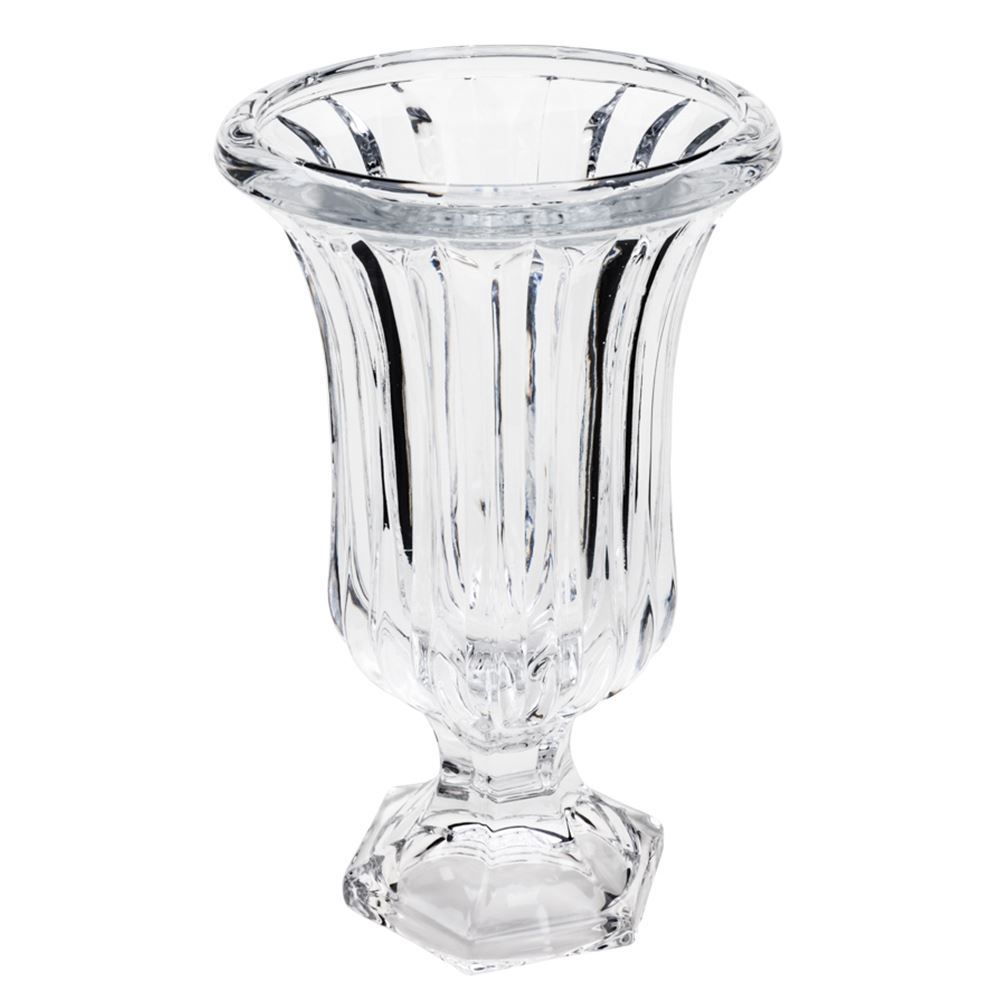 Vaso Vidro C/ Pe Kansas 15X24cm - Vidro