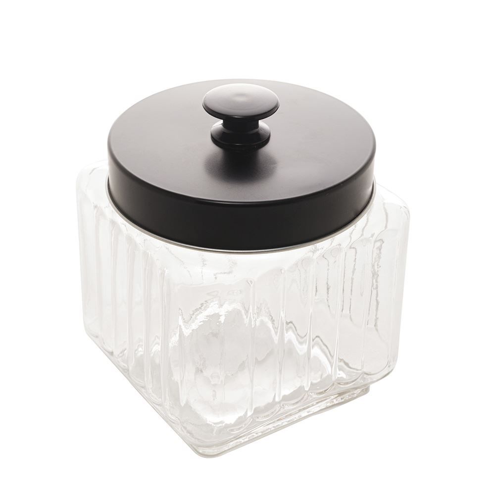 Pote Vidro C/ Tampa 1,2L - Vidro