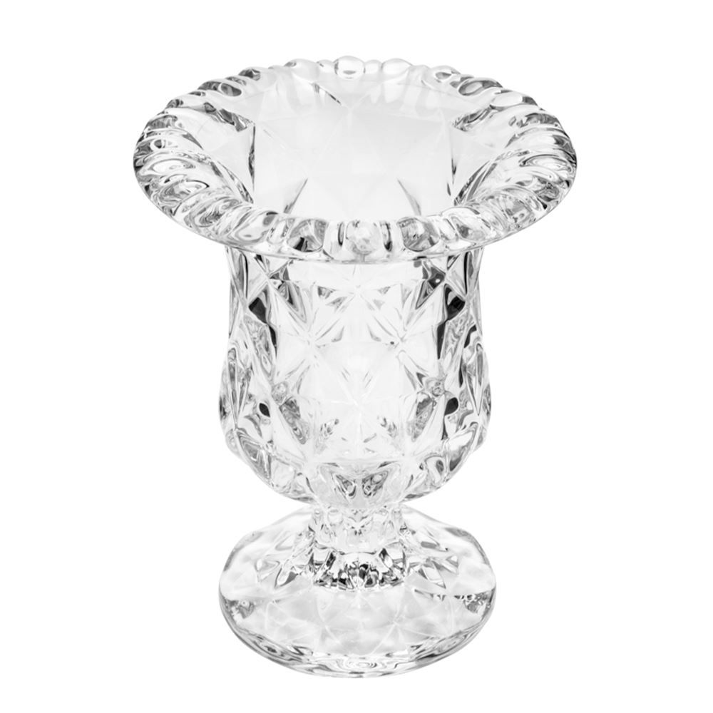 Vaso Vidro C/ Pe Lyor 14,5X11,5Cm - Diamond