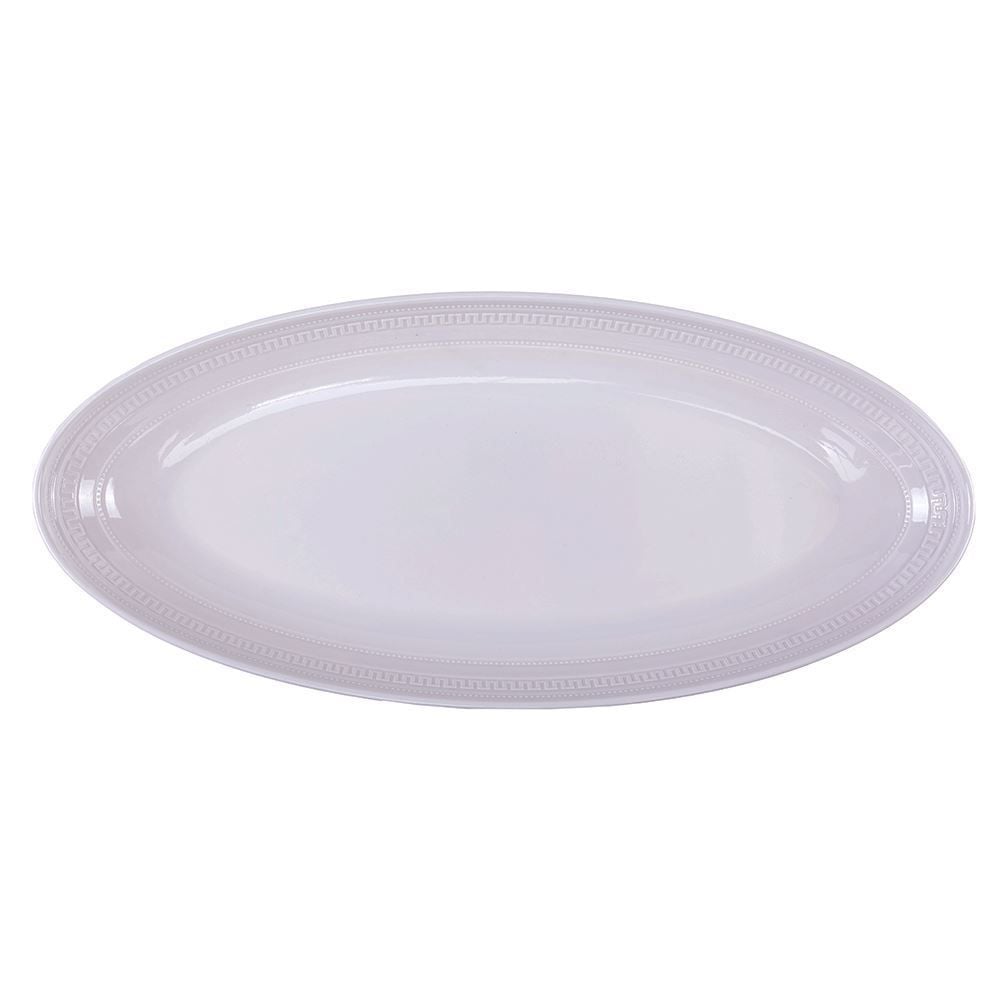 Travessa Melamina Branco 46,1X20,5X4,8Cm - Branco