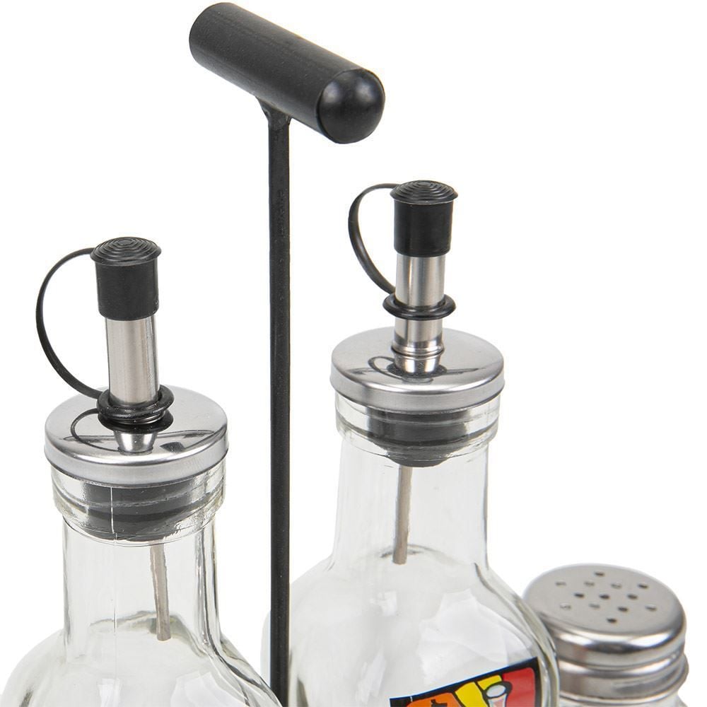 Galheteiros C/ Suporte 4Pc - Vidro