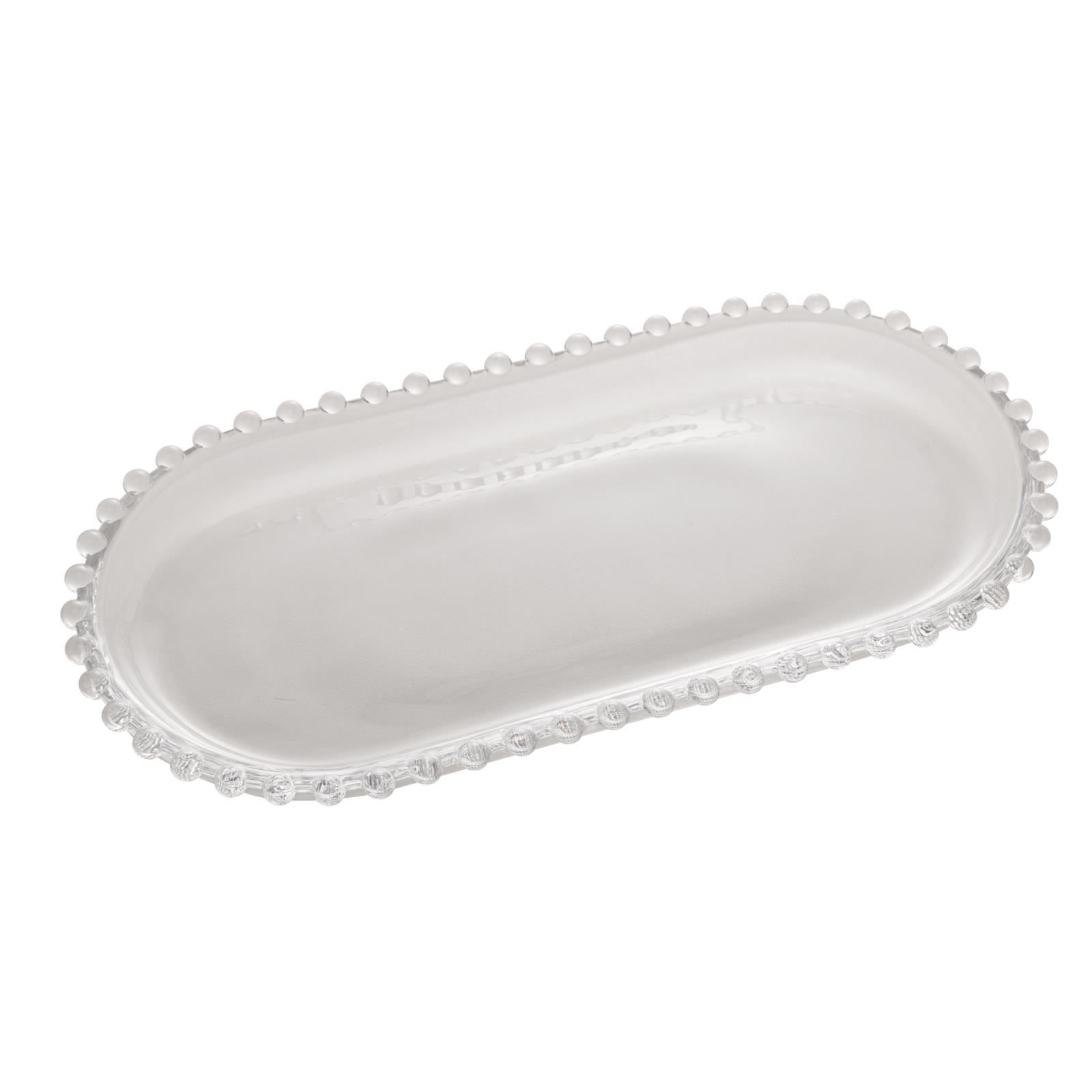 Travessa Oval Pearl 30X15x2cm - Cristal