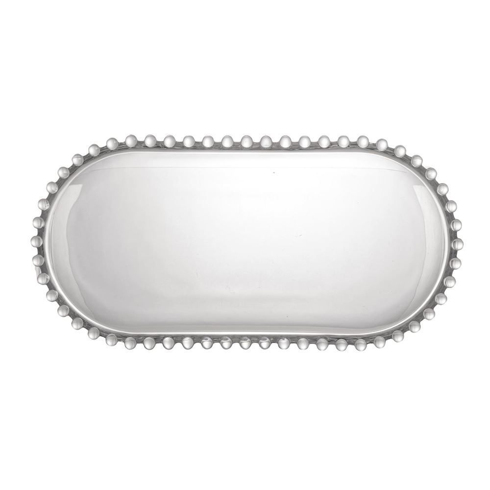 Travessa Oval Pearl 30X15x2cm - Cristal