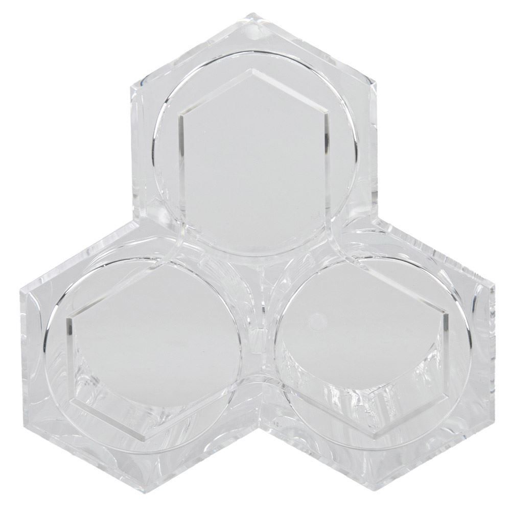 Porta Maquiagem Acrilico 13,3X13,3X11,9Cm - Transparente