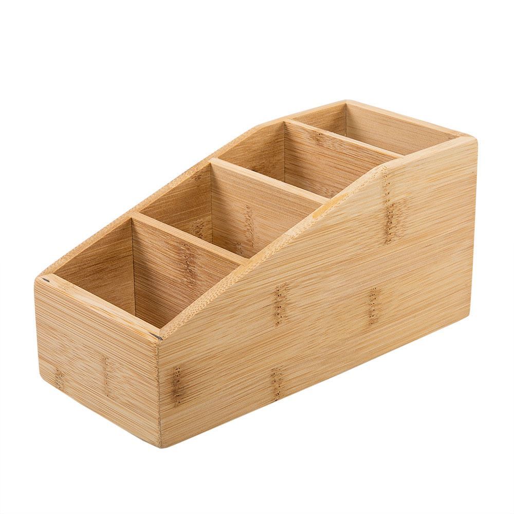 Caixa Organizadora Controles Bambu 22,5X10x11cm - Bambu