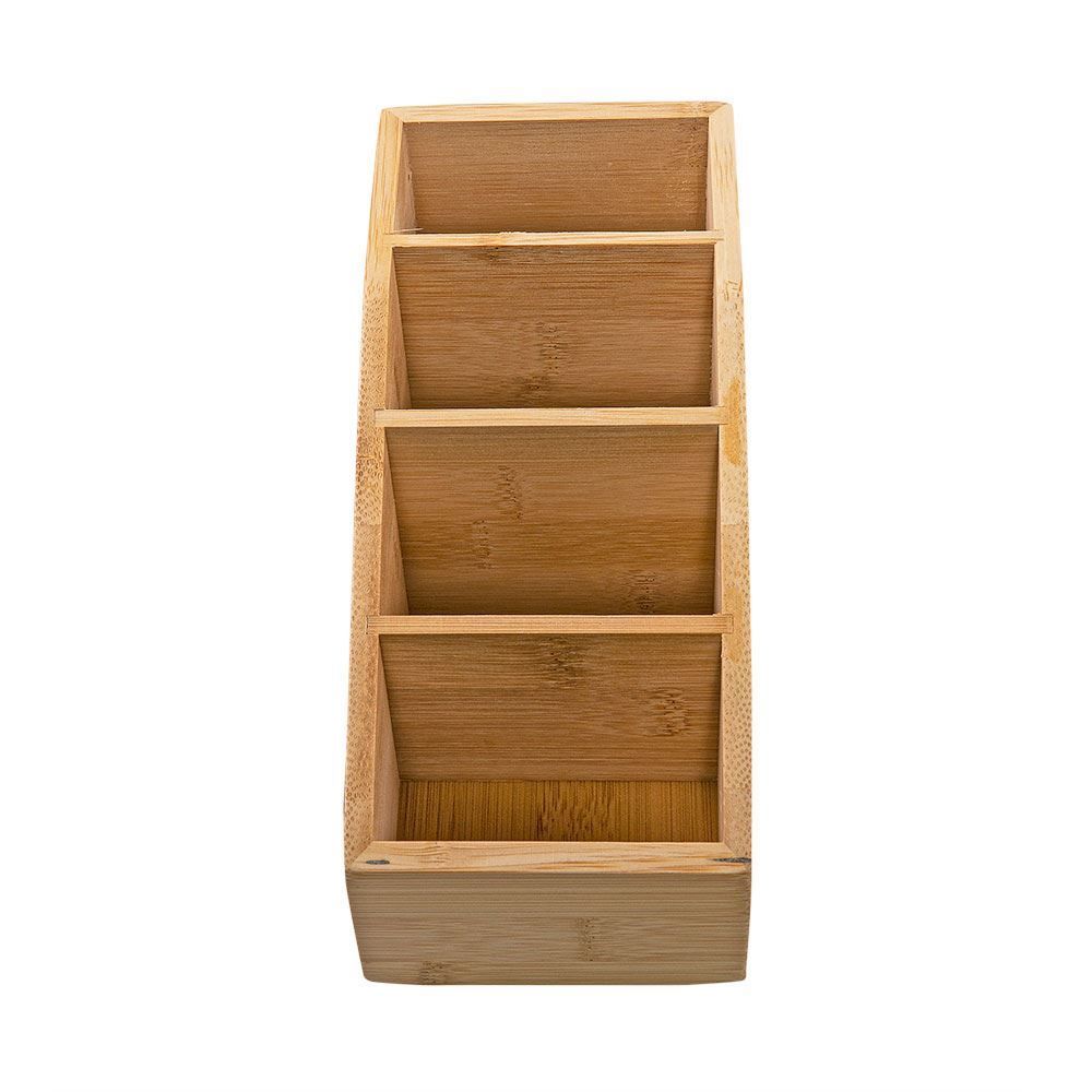 Caixa Organizadora Controles Bambu 22,5X10x11cm - Bambu