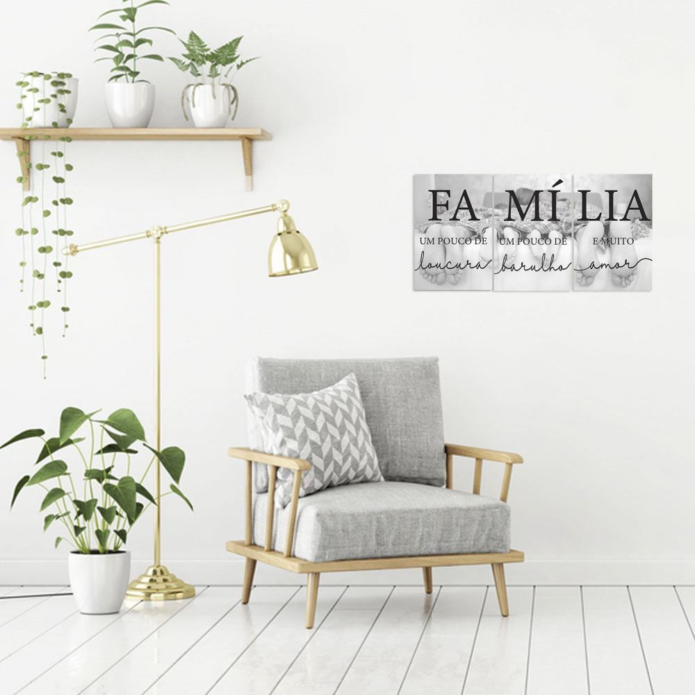 Quadros Decorativos Familia 3Pc - PLC00207