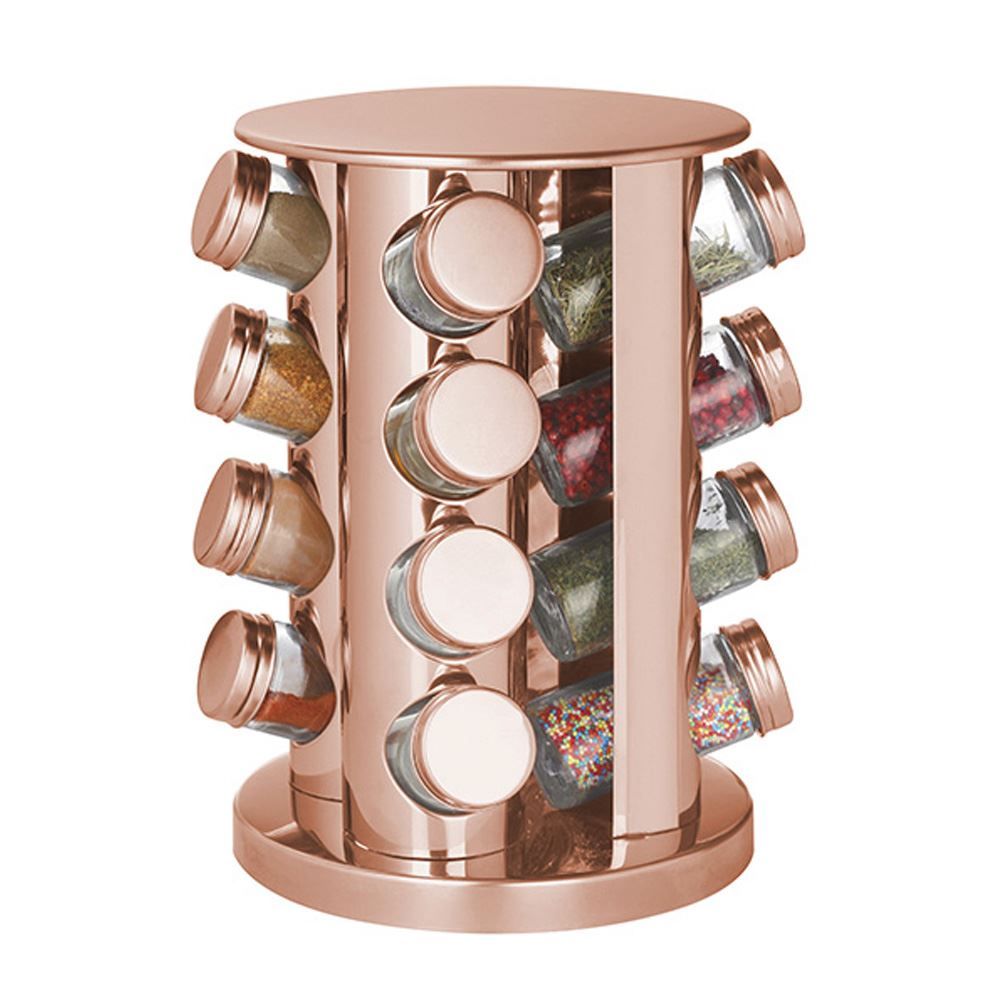 Porta Condimento Inox 16Pc - Rose Gold